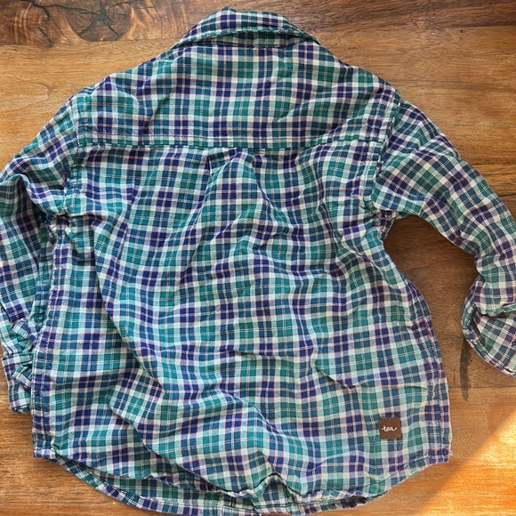 Tea Collection- Plaid collar shirt - Picture 2 of 2